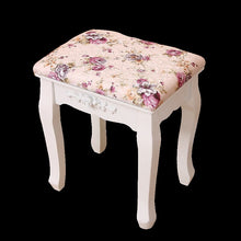 Load image into Gallery viewer, Living room change shoes stool European fashion dressing stool makeup stool chair bedroom wooden bench