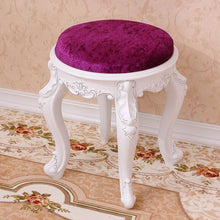 Load image into Gallery viewer, Living room change shoes stool European fashion dressing stool makeup stool chair bedroom wooden bench