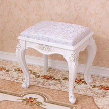 Load image into Gallery viewer, Living room change shoes stool European fashion dressing stool makeup stool chair bedroom wooden bench