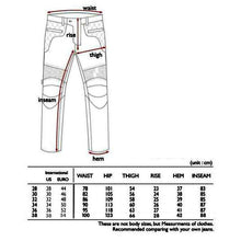 Load image into Gallery viewer, Loong Biker New High Quality Men Motorcycle Breathable Jeans Drop Resistance Slim Denim Jean Automobile Race Pants Blue Black