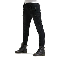 Load image into Gallery viewer, Loong Biker New High Quality Men Motorcycle Jeans Drop Resistance Slim Denim Jean Automobile Race Pants Blue Black Army Green