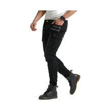 Load image into Gallery viewer, Loong Biker New High Quality Men Motorcycle Jeans Drop Resistance Slim Denim Jean Automobile Race Pants Blue Black Army Green