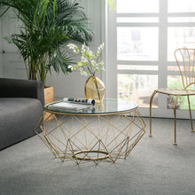 Load image into Gallery viewer, Louis Fashion Coffee Tables Nordic Modern Circular Tea Living Room Iron Art