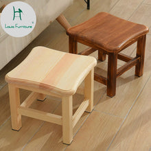 Load image into Gallery viewer, Louis Fashion Stools Ottomans Household Solid Wood Creative Shoes Changing Room Simple Modern Log