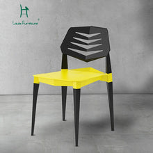 Load image into Gallery viewer, Louis Fashion Stools &amp; Ottomans Nordic Modern Minimalist Leisure Plastic Household Chair