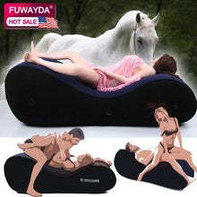 Load image into Gallery viewer, Luxury Portable Inflatable Bed Sofa Multi-Fun S-shape Sofa Pad chair Living Room inflatable sofa  For Adult Couple Erotic Bed