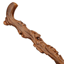 Load image into Gallery viewer, Mahogany wood wooden crutch wings old crutches elderly cane root longevity Jiapin