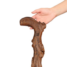 Load image into Gallery viewer, Mahogany wood wooden crutch wings old crutches elderly cane root longevity Jiapin