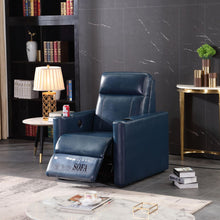 Load image into Gallery viewer, Manufacturer produces single leather custom VIP cinema sofa multifunctional high-end first-class cinema engineering sofa