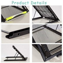 Load image into Gallery viewer, Mesh Ventilated Adjustable Laptop Stand Portable Folding Light Box Laptop Pad Stand Portable Folding Light Box Laptop Pad Stand