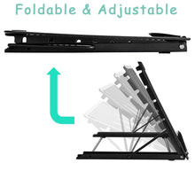 Load image into Gallery viewer, Mesh Ventilated Adjustable Laptop Stand Portable Folding Light Box Laptop Pad Stand Portable Folding Light Box Laptop Pad Stand