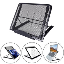Load image into Gallery viewer, Mesh Ventilated Adjustable Laptop Stand Portable Folding Light Box Laptop Pad Stand Portable Folding Light Box Laptop Pad Stand