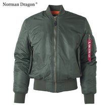 Load image into Gallery viewer, Military tactical Male Army MA-1 Flight Bomber Jacket Baseball Varsity College Pilot Air Force Waterproof Winter Coat For Men