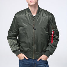 Load image into Gallery viewer, Military tactical Male Army MA-1 Flight Bomber Jacket Baseball Varsity College Pilot Air Force Waterproof Winter Coat For Men