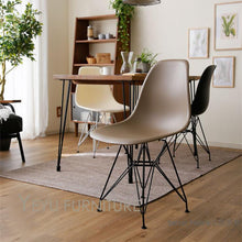 Load image into Gallery viewer, Minimalist Modern Design Plastic and black metal Leg Dining Side Chair Simple Design black cafe loft leisure chair modern chair