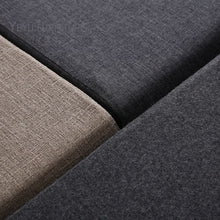 Load image into Gallery viewer, Minimalist Modern Design Upholstered soft cover and metal ottoman stool bench shoes stool Living Room bed end stools long bench