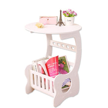 Load image into Gallery viewer, Modern Coffee End Side Table L/S/Mini Size For Home Living Room Tea Desk WPC Material Two Layers Round Edge Storage Shelf