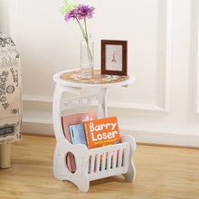 Load image into Gallery viewer, Modern Coffee End Side Table L/S/Mini Size For Home Living Room Tea Desk WPC Material Two Layers Round Edge Storage Shelf