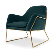 Load image into Gallery viewer, Modern Fashion Single Sofa Chair Armrest Nordic Minimalist Sofa Living Room Chair Flannelette Soft Seat Cushion Metal Iron Frame