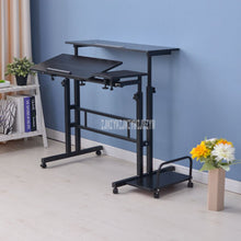 Load image into Gallery viewer, Modern Sit/Stand Computer Desk With Keyboard Tray Height Adjustable Simple Standing Laptop Desk Notebook/Monitor Holder Stand