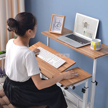 Load image into Gallery viewer, Modern Sit/Stand Computer Desk With Keyboard Tray Height Adjustable Simple Standing Laptop Desk Notebook/Monitor Holder Stand