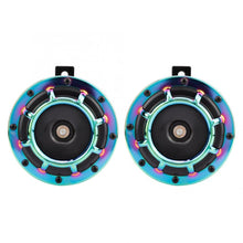 Load image into Gallery viewer, Modified Multicolour Horn Speakers Klaxon Loudspeaker 12V Universal for Automobile Motorcycle