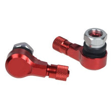 Load image into Gallery viewer, Motorcycle Automobile Universal Aluminum Alloy Tire Valve Vacuum Tire 90 Degree Modeling Valve Cap Valve cover