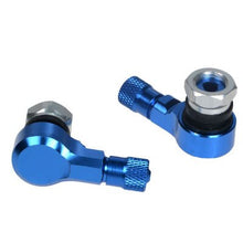 Load image into Gallery viewer, Motorcycle Automobile Universal Aluminum Alloy Tire Valve Vacuum Tire 90 Degree Modeling Valve Cap Valve cover