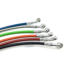 Load image into Gallery viewer, Motorcycle Dirt Bike Braided Brake Hose Line Steel Brake cable Hydraulic Banjo pipe 400mm-1500mm for motorcycle Universal Racing