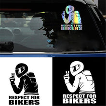 Load image into Gallery viewer, Motorcycle Helmet Sticker Bicycle Protection Automobile Decoration Motorcycle Styling 3D Respect Car Sticker Reflective Sticker