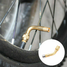Load image into Gallery viewer, Motorcycle Trucks Stem Cap Adapter Tyre Valve Parts Replacement 90 Degree Vehicle Automobile Copper Air Tire Durable