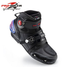 Load image into Gallery viewer, Motorcycle off-road boots pro-biker motorcycle boots automobile race boots long design automobile race shoes A9003