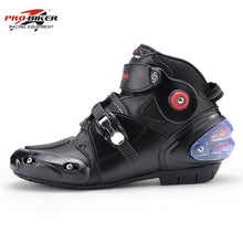 Load image into Gallery viewer, Motorcycle off-road boots pro-biker motorcycle boots automobile race boots long design automobile race shoes A9003