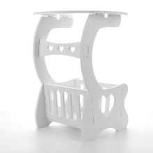 Load image into Gallery viewer, Multifunction Wooden Storage Shelf Coffee Desk Coffee Table Tea Table Desk Leisure Magazine Storage Rack Table Hollow Carved
