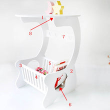 Load image into Gallery viewer, Multifunction Wooden Storage Shelf Coffee Desk Coffee Table Tea Table Desk Leisure Magazine Storage Rack Table Hollow Carved