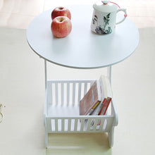Load image into Gallery viewer, Multifunction Wooden Storage Shelf Coffee Desk Coffee Table Tea Table Desk Leisure Magazine Storage Rack Table Hollow Carved