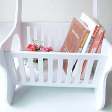 Load image into Gallery viewer, Multifunction Wooden Storage Shelf Coffee Desk Coffee Table Tea Table Desk Leisure Magazine Storage Rack Table Hollow Carved