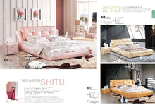 Load image into Gallery viewer, Multifunctional Corner Leather Sofa Bed with Storage Box