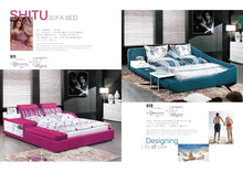 Load image into Gallery viewer, Multifunctional Corner Leather Sofa Bed with Storage Box