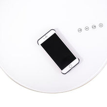 Load image into Gallery viewer, Multifunctional sofa side table creative smart Bluetooth speaker wireless charging USB solid wood round end table
