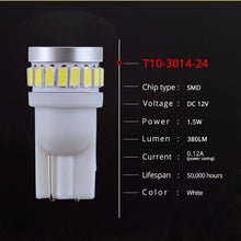Load image into Gallery viewer, NAO W5W T10 led auto 5W5 LED automobiles 12V Car interior Light Motorcycle clearance light 168 194 Lamp White Trunk Dome Lamp