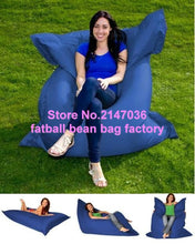 Load image into Gallery viewer, Navy blue garden relax bean chair, Wholesale outdoor Cushions giant bean bag,Giant 420D nylon cover bean bag fat sack