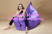 Load image into Gallery viewer, Navy blue garden relax bean chair, Wholesale outdoor Cushions giant bean bag,Giant 420D nylon cover bean bag fat sack