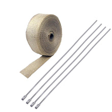 Load image into Gallery viewer, New 2.5CM 5M Roll Fiberglass Exhaust Header Pipe Heat Wrap Tape + 4 Ties Kit Hot For Automobile/Motorcycle Repair Accessories