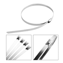 Load image into Gallery viewer, New 2.5CM 5M Thermal Exhaust Header Pipe Tape Heat Insulating Wrap Tape Fireproof Cloth Roll With 4 Durable Steel Ties Kit