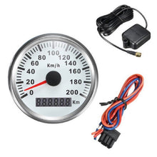 Load image into Gallery viewer, New 200KM/H GPS Speed Automobile Tuning Gauges 85mm GPS Speedometers Odometer Motorcycle Tuning Meters 9-32V With Red Backlight