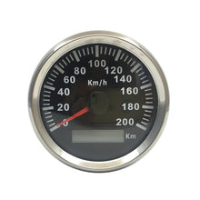 Load image into Gallery viewer, New 200KM/H GPS Speed Automobile Tuning Gauges 85mm GPS Speedometers Odometer Motorcycle Tuning Meters 9-32V With Red Backlight