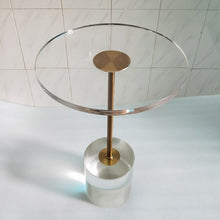 Load image into Gallery viewer, New Acrylic End Table Living Room Round Transparent Coffee Table