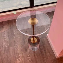 Load image into Gallery viewer, New Acrylic End Table Living Room Round Transparent Coffee Table