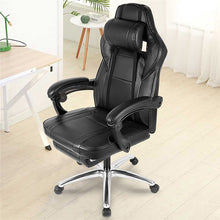 Load image into Gallery viewer, New Gaming Office Chair with Armrests Headrest Footrest High Back Tilt Swivel Chair for Working Studying Gaming PU Leather HWC
